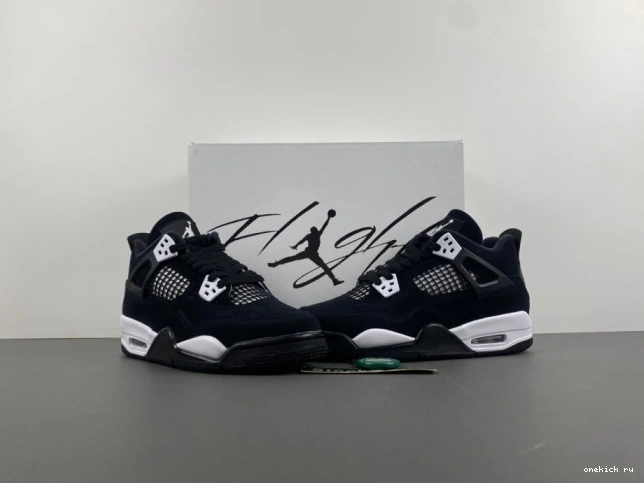 Chep Onekick Jordan Air 4 Retro Thunder FQ8213-001 White 0817